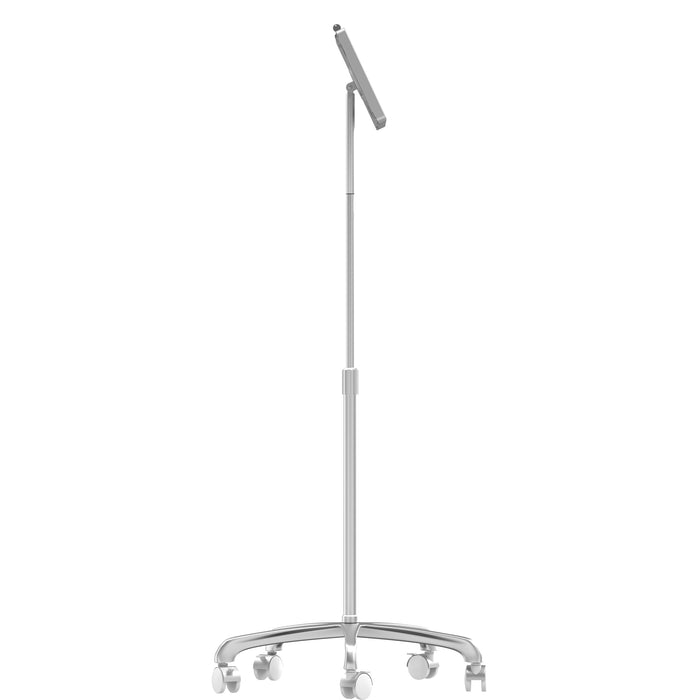 Mobile Floor Stand w/ Heavy Duty Base &amp; Universal Security Enclosure (White)