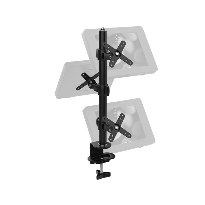 Clamp Pole with 3 Adjustable VESA Plates for Customized Delivery Service Solution