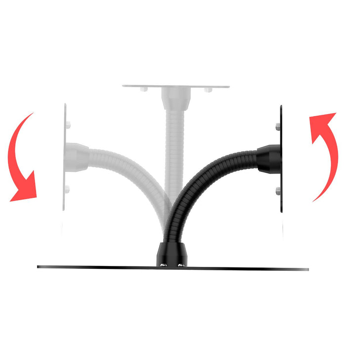 Add-On Tray for PARAF1 with Gooseneck and VESA Plate (Black)