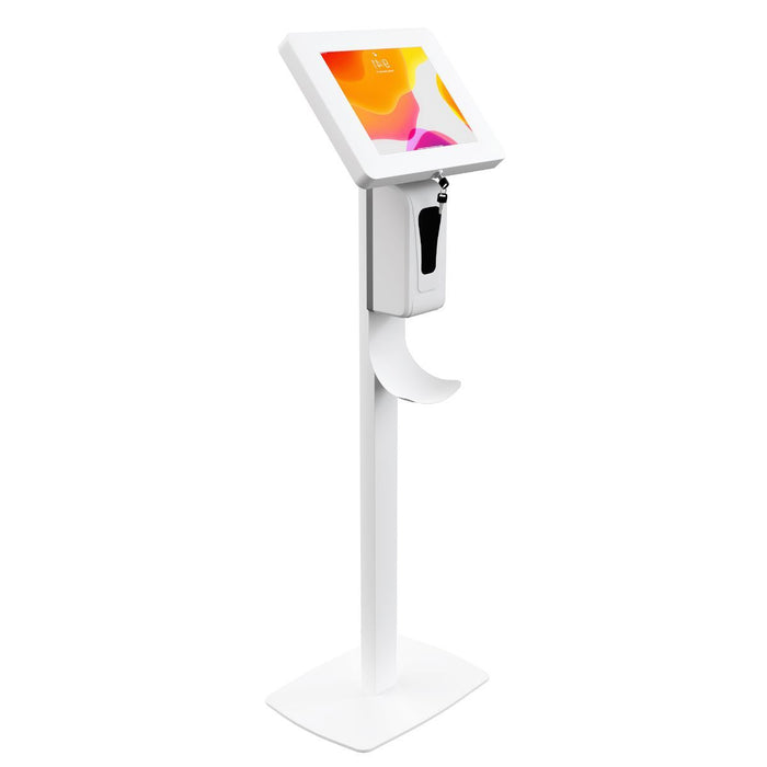 Premium Thin Profile Floor stand with Security Enclosure and Automatic Soap Dispenser