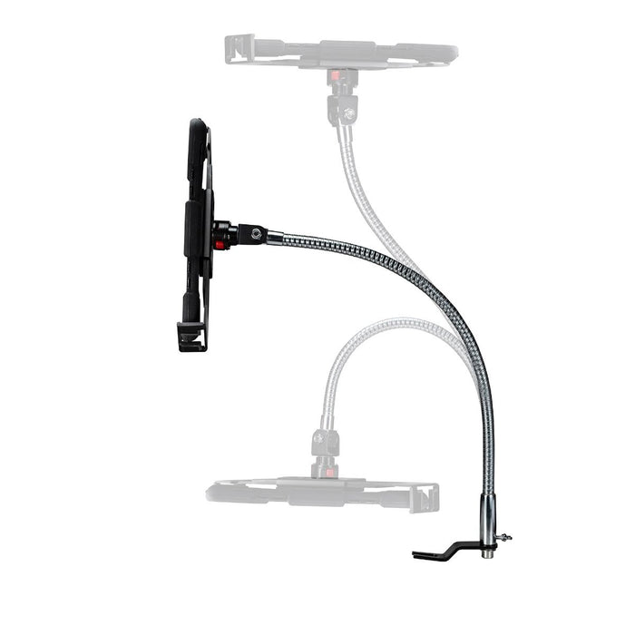 Quick-Release Security Gooseneck Car Mount for 7-14 Inch Tablets, including iPad 10.2-inch (7th/ 8th/ 9th Generation)